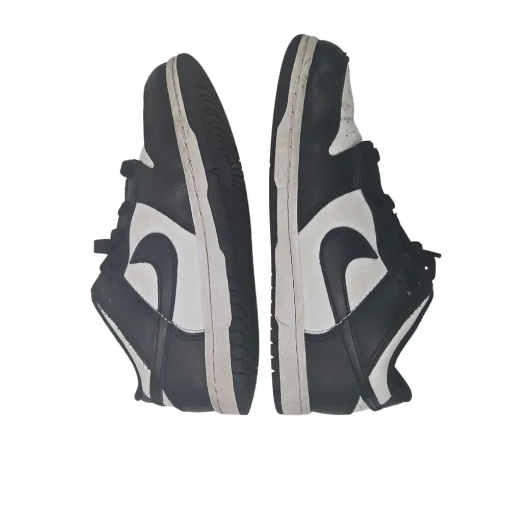 Youth Nike Dunk Low Panda Sneakers Black White Size 3Y