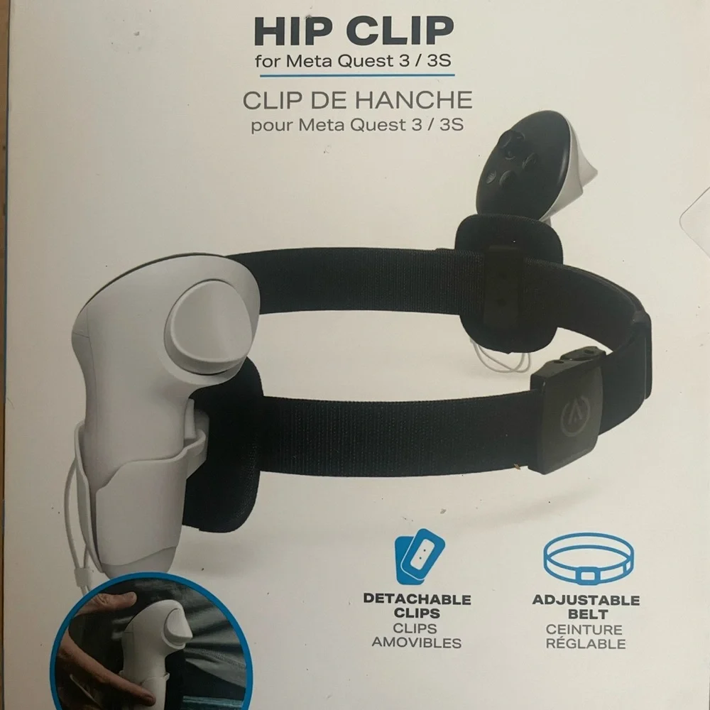 Hip Clip for Meta Quest 3 / 3S – Black Controller Belt