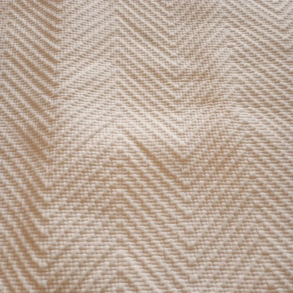 RH Restoration Hardware Ivory Herringbone King Pillow Sham