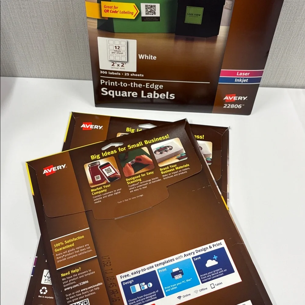 Avery square labels