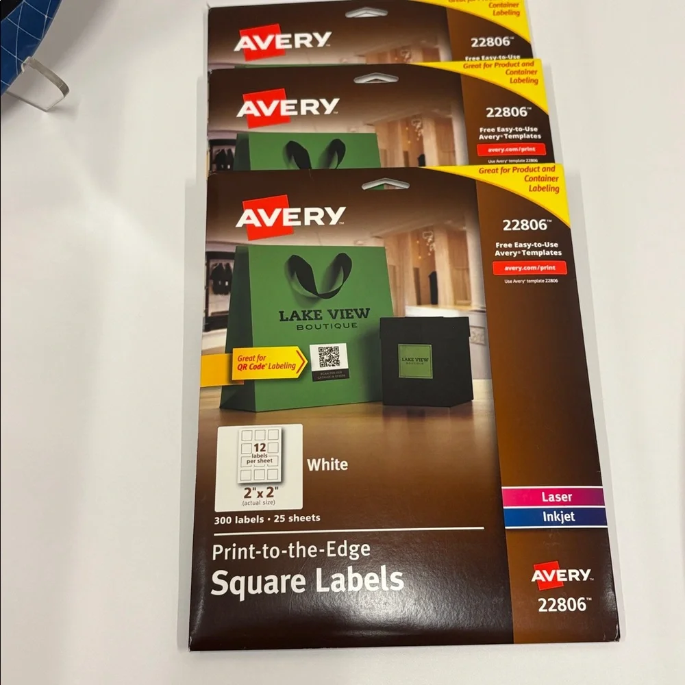 Avery square labels