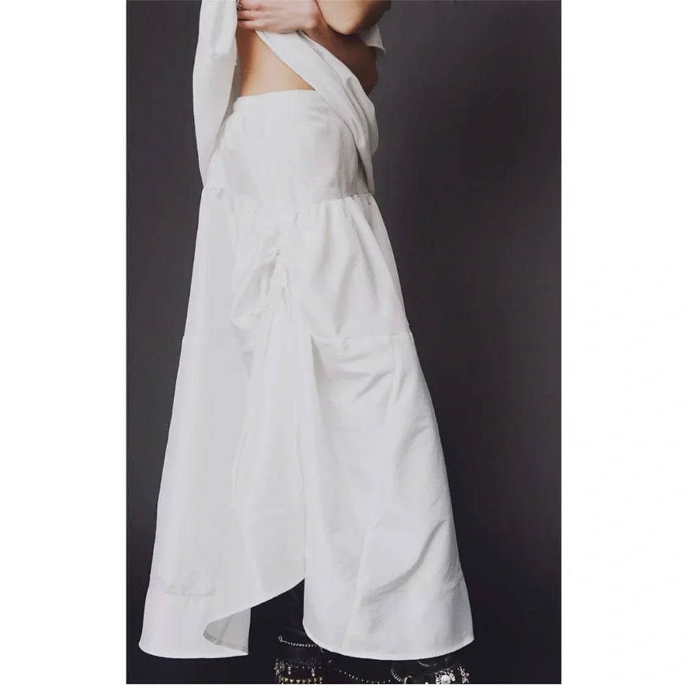 flowing white