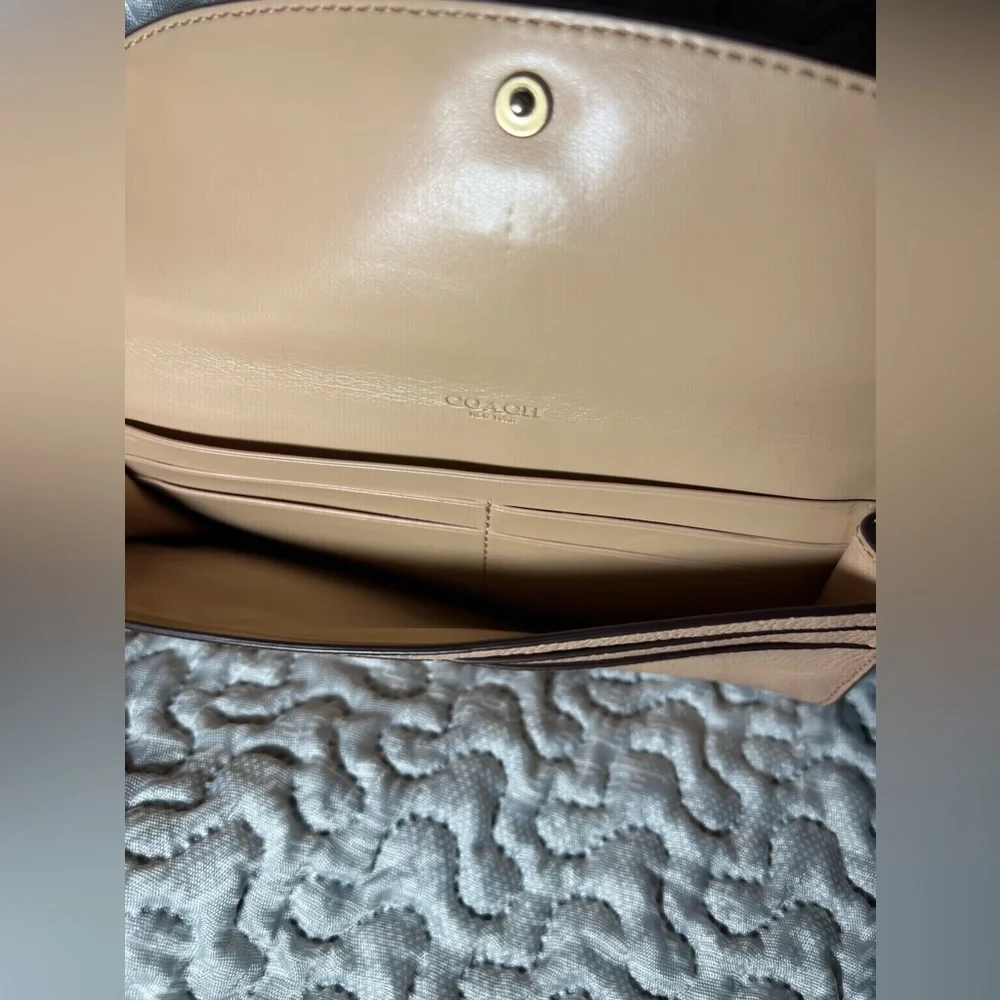 Coach pewter details