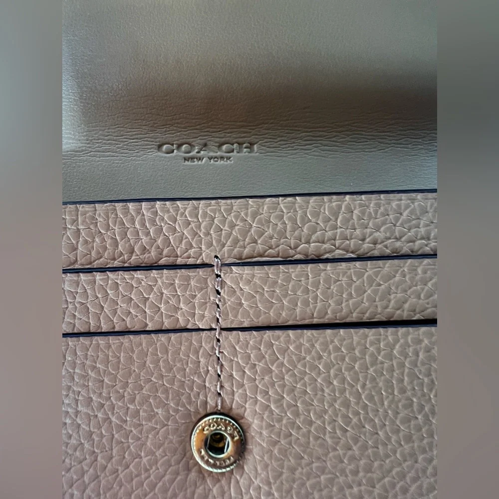 Coach pewter details