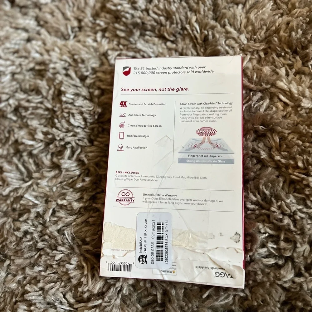 NWT Invisible Shield glass elite anti-glare‎ screen protectors