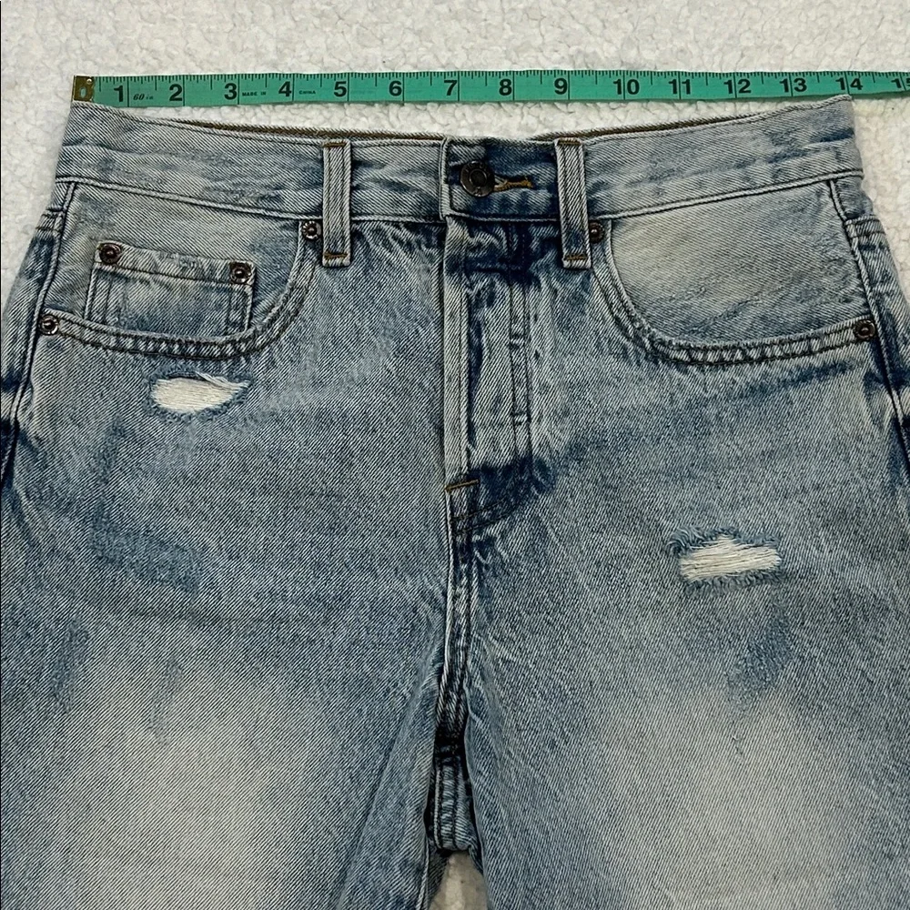 Pistola Devin High Rise Denim Shorts size 26 St. Tropez Blue Distressed