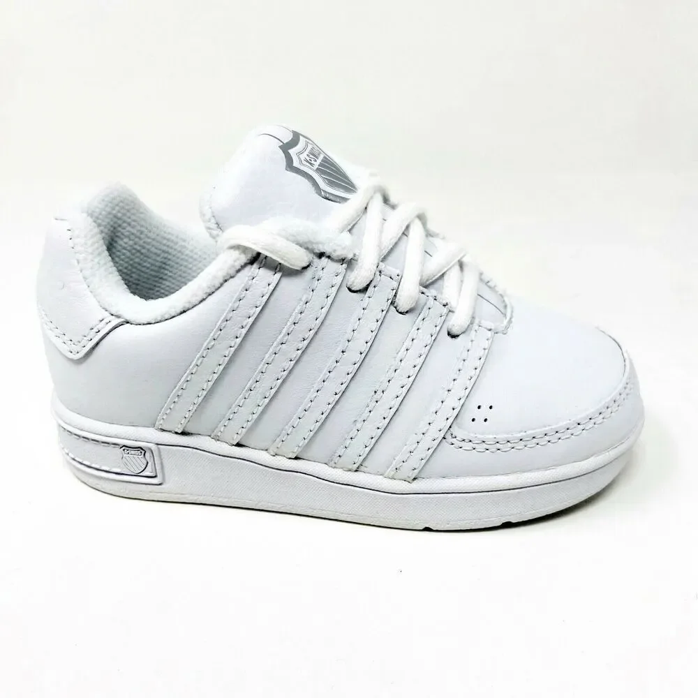 K-Swiss Ruttger White Platinum Infant Baby Casual Sneakers 22024147