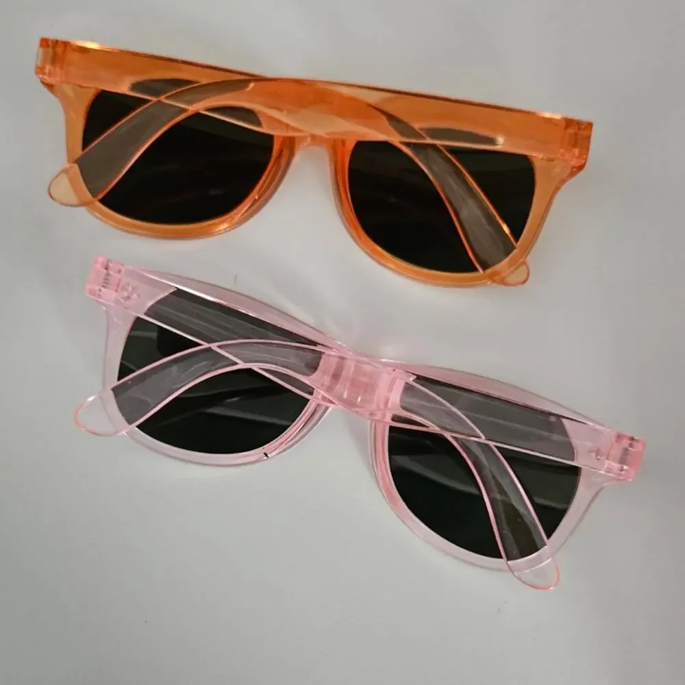 Kids Pink and Orange Neon Sunglasses Bundle
