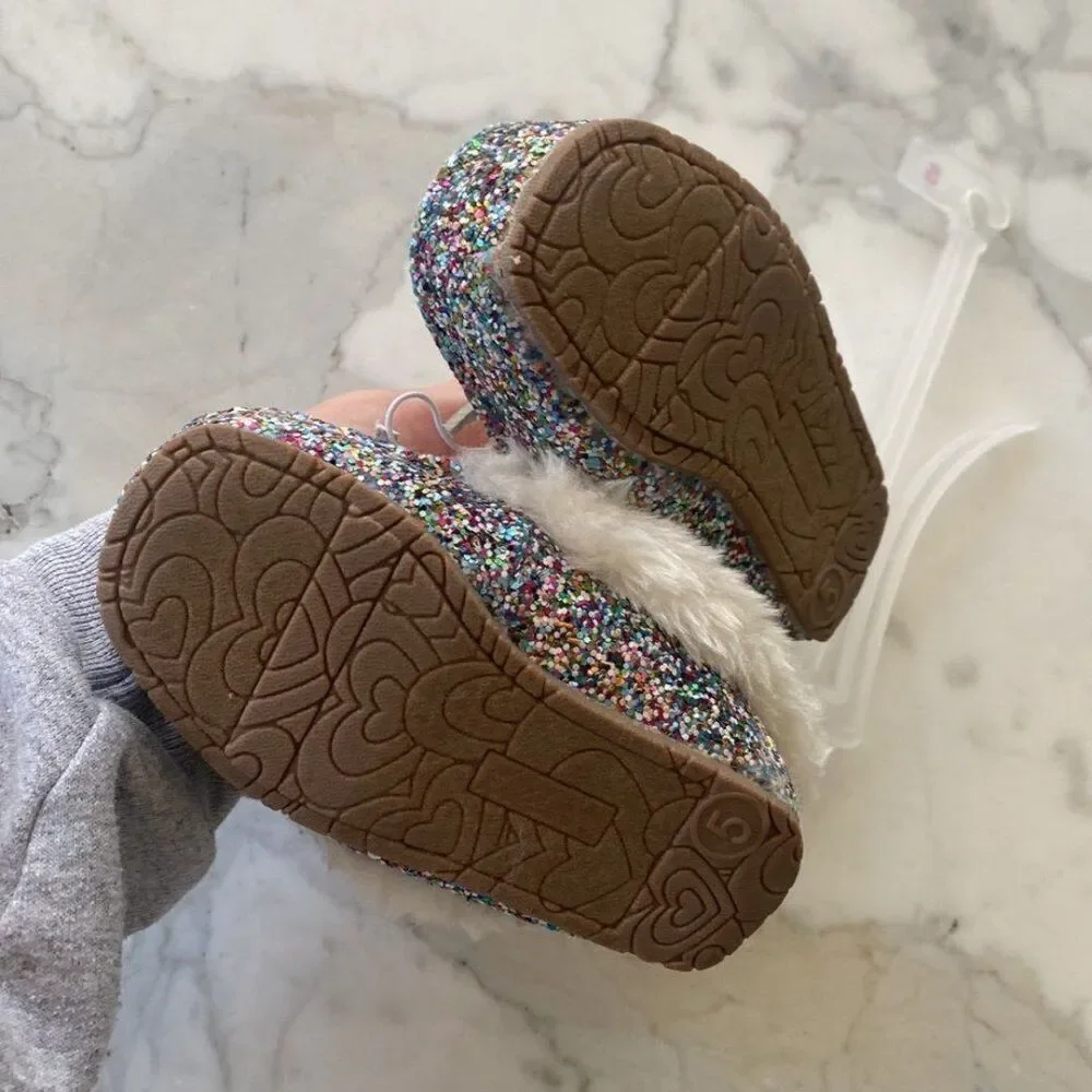 Cat & Jack glitter moccasins