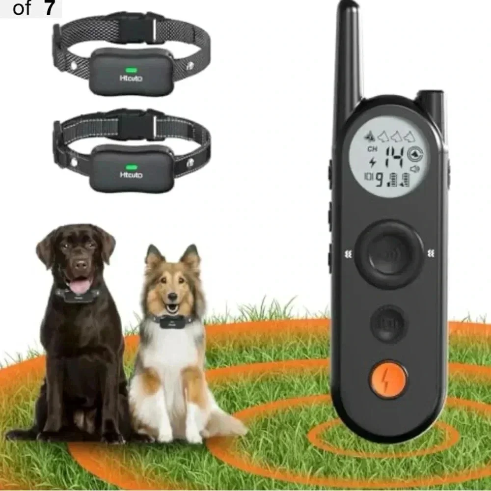 Htcuto Electronic Training Collar & Fence 2 in 1 3500FT Waterproof 6100ft Remote