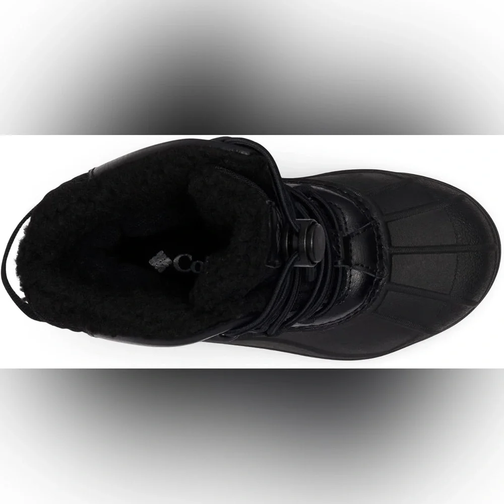 NWT Columbia Youth Bugaboot Celsius Insulated Waterproof Snow Boot, Blk/Graphite