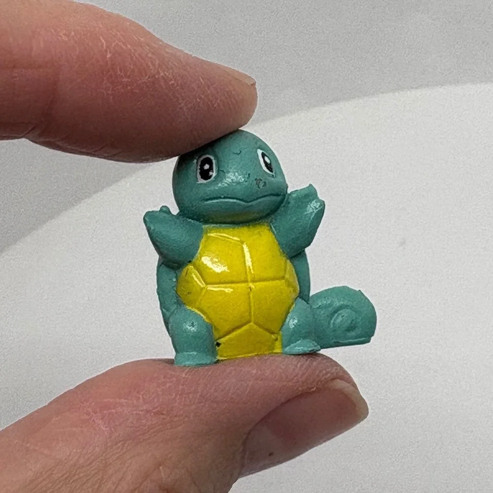 Squirtle Pokemon Tomy Figure Vintage‎ Toy Collectible Mini 1 inch Resin Cutr