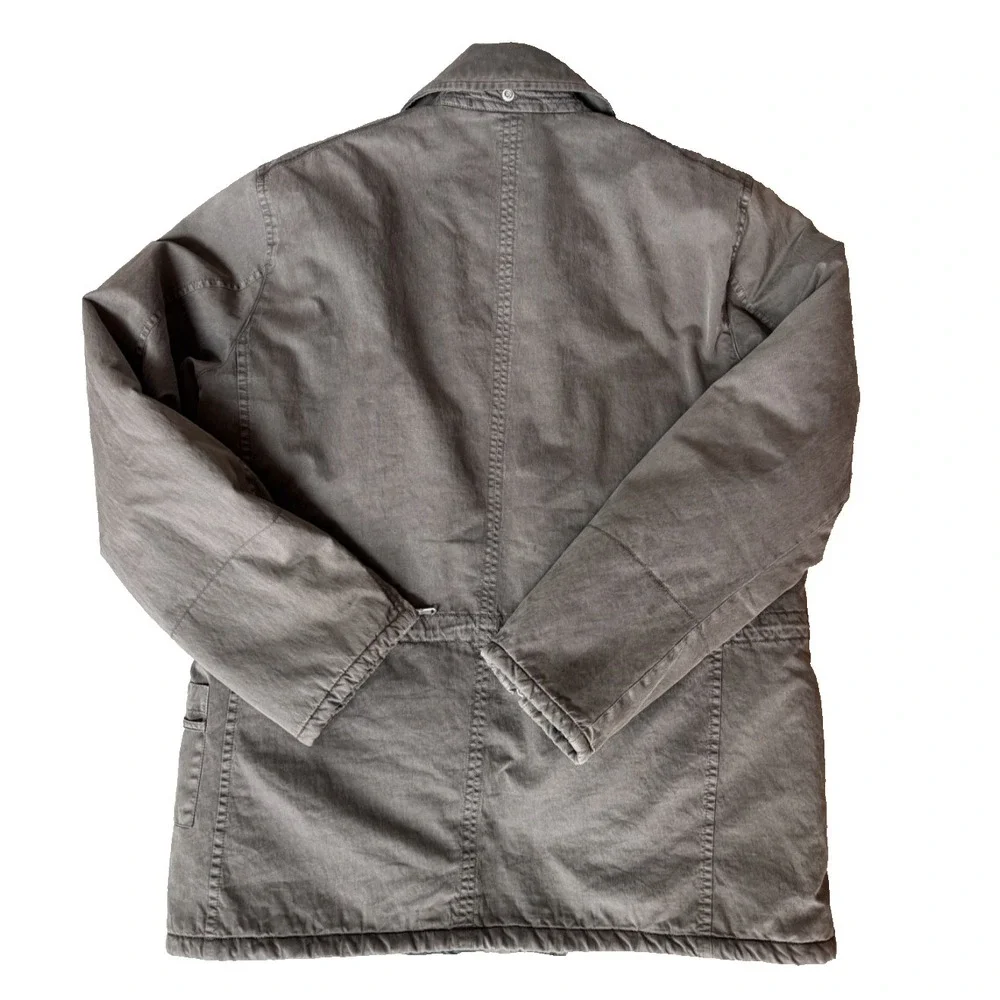 C.P. Company Men's 52 L Field Jacket Brown Italy Quilted Lined Utility Chore