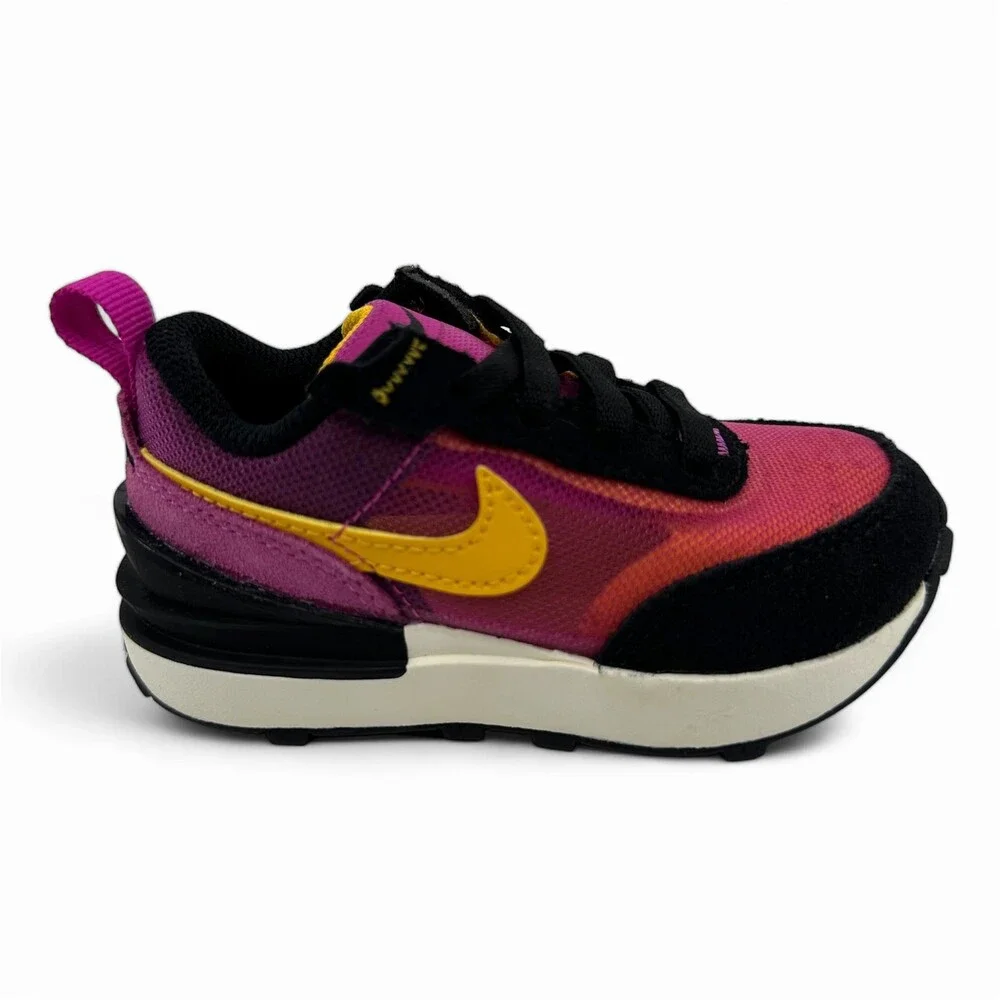 Nike Waffle One Active Fuchsia University Gold Baby Toddler Size 5 Sneaker