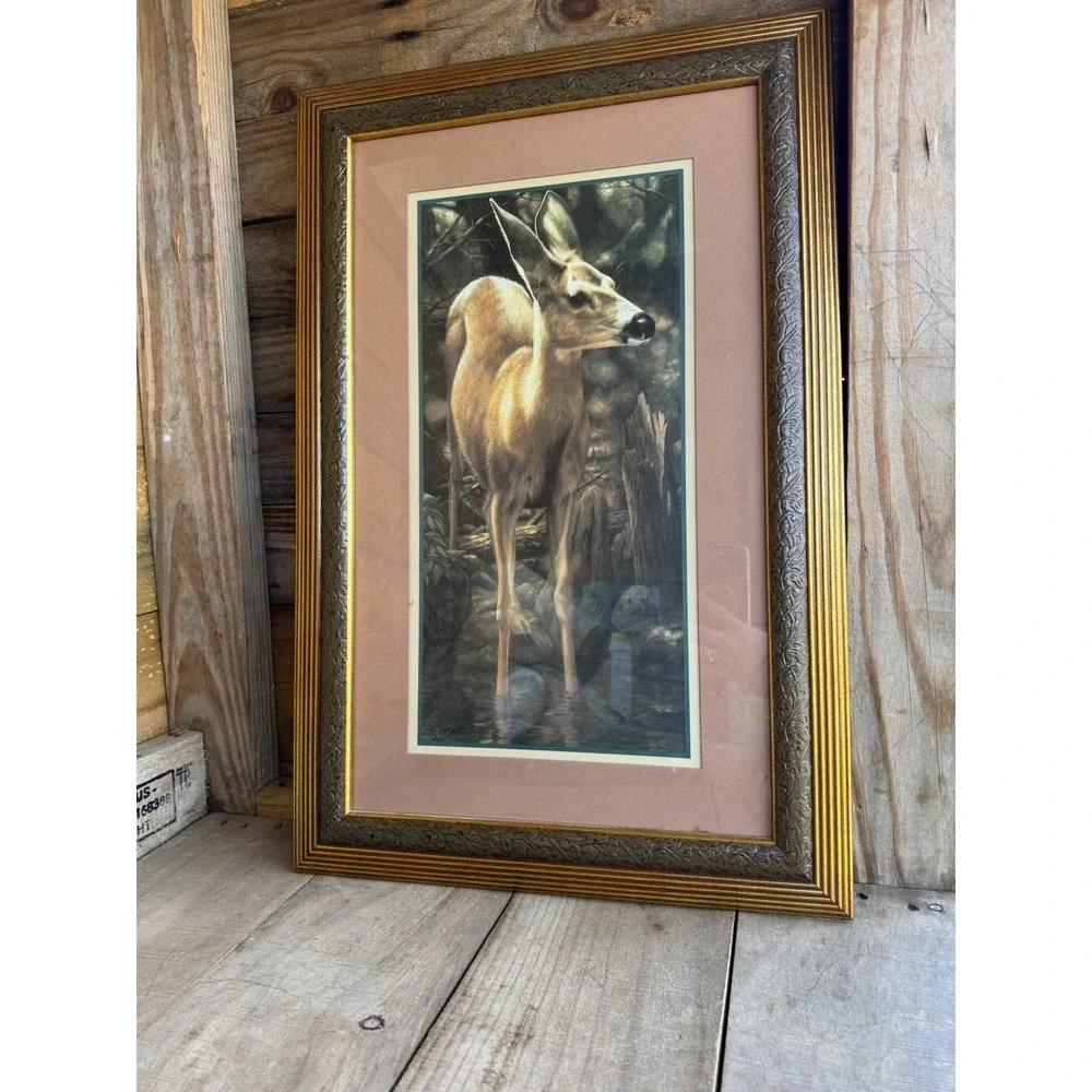 Home Interior Deer Picture - THE YEARLING Pre-owned 23 1/2 X 15‎ 1/2
