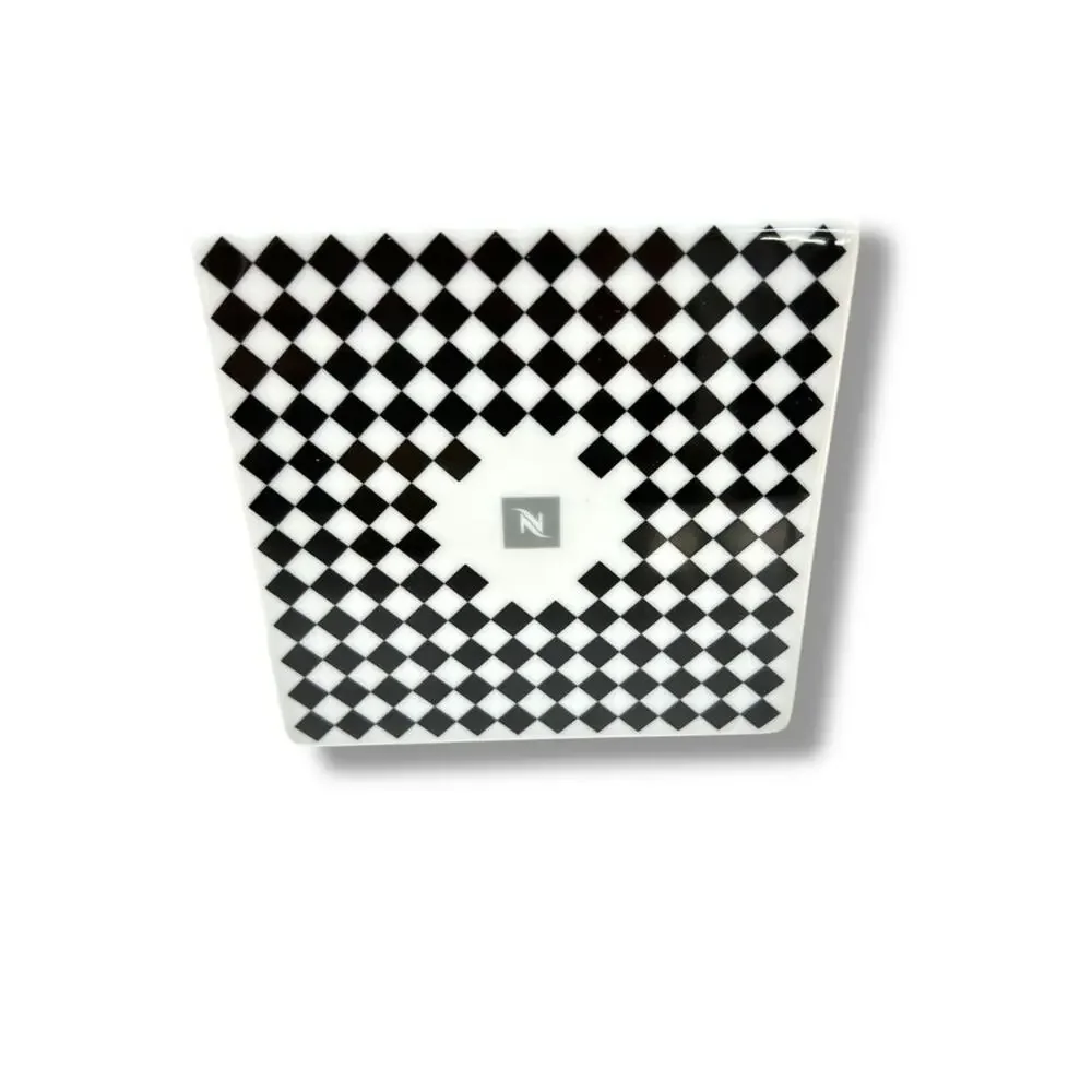 New Porcelain Coaster Paris Style Made in Portugal Black White