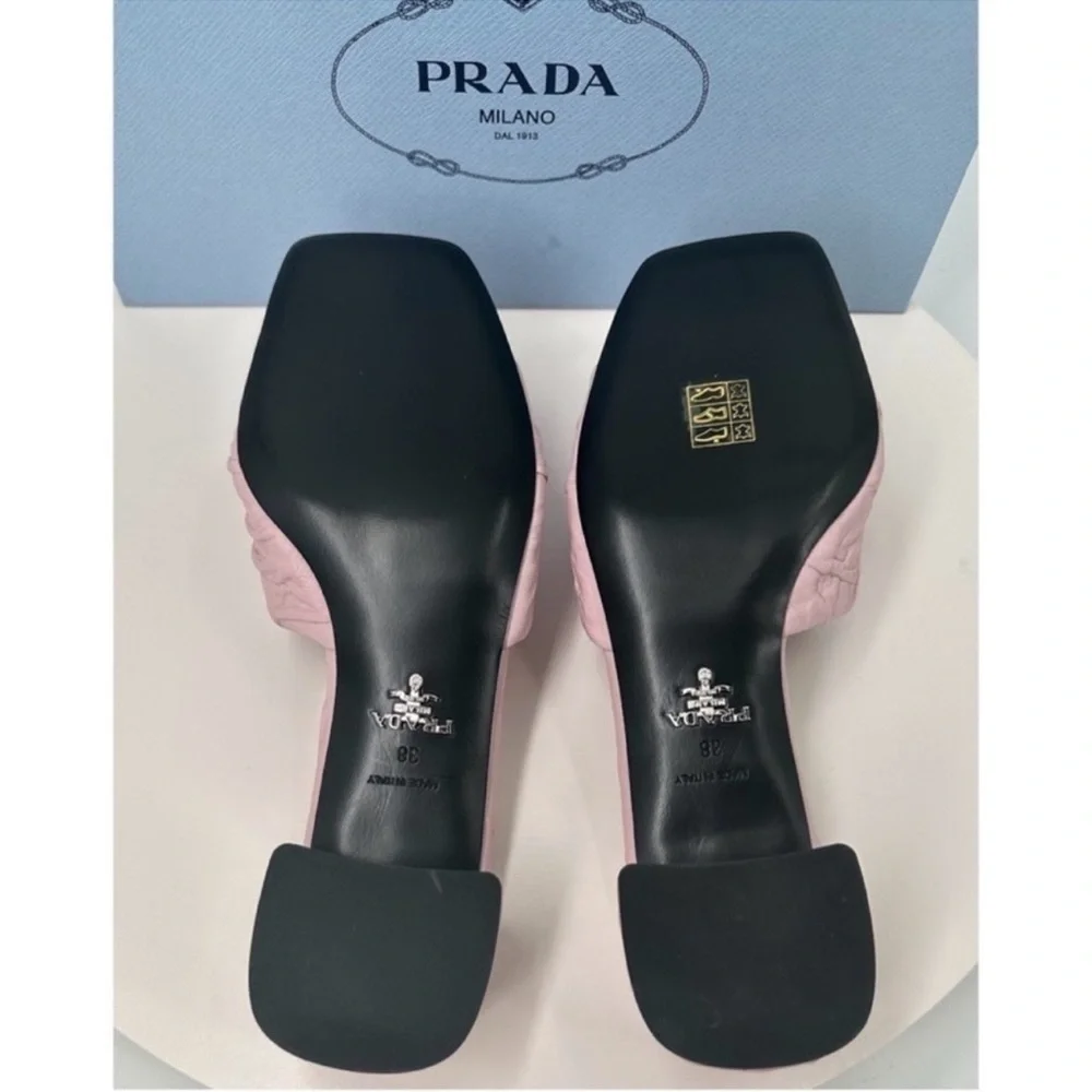 Prada crinkled leather