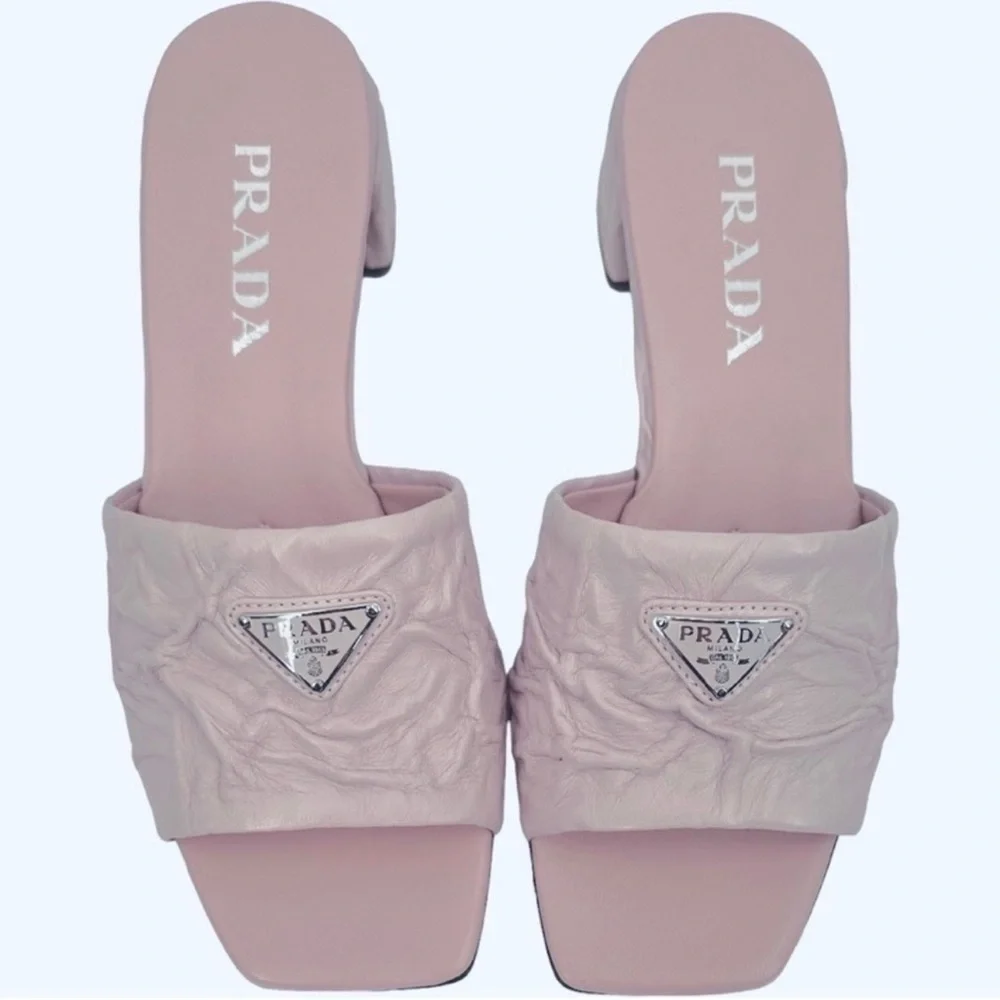 Prada crinkled leather