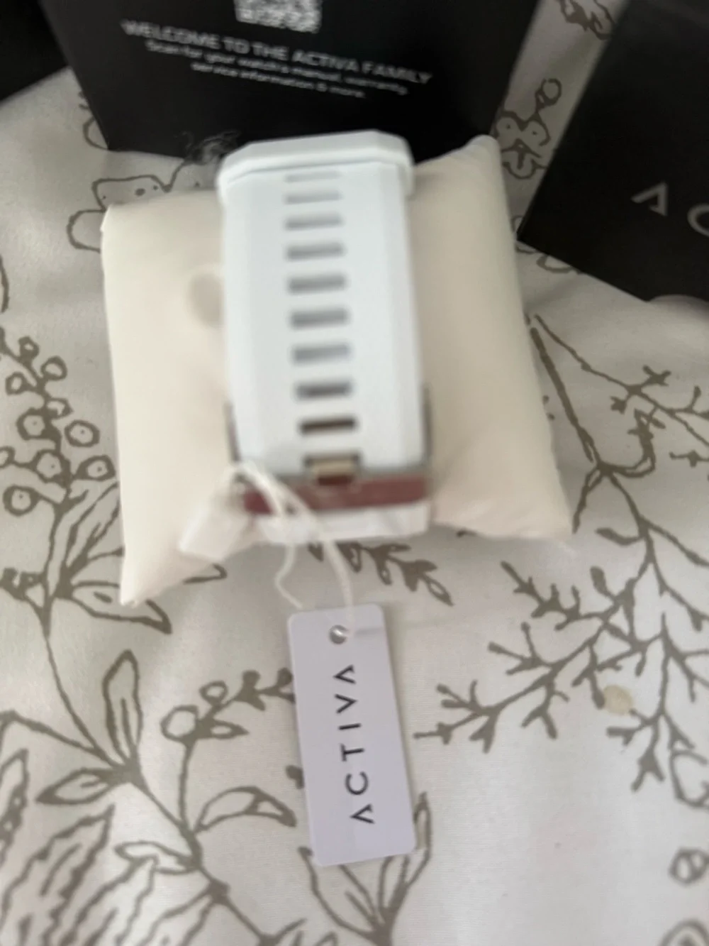 Ativa White Digital Sports Watch with Silver Bezel