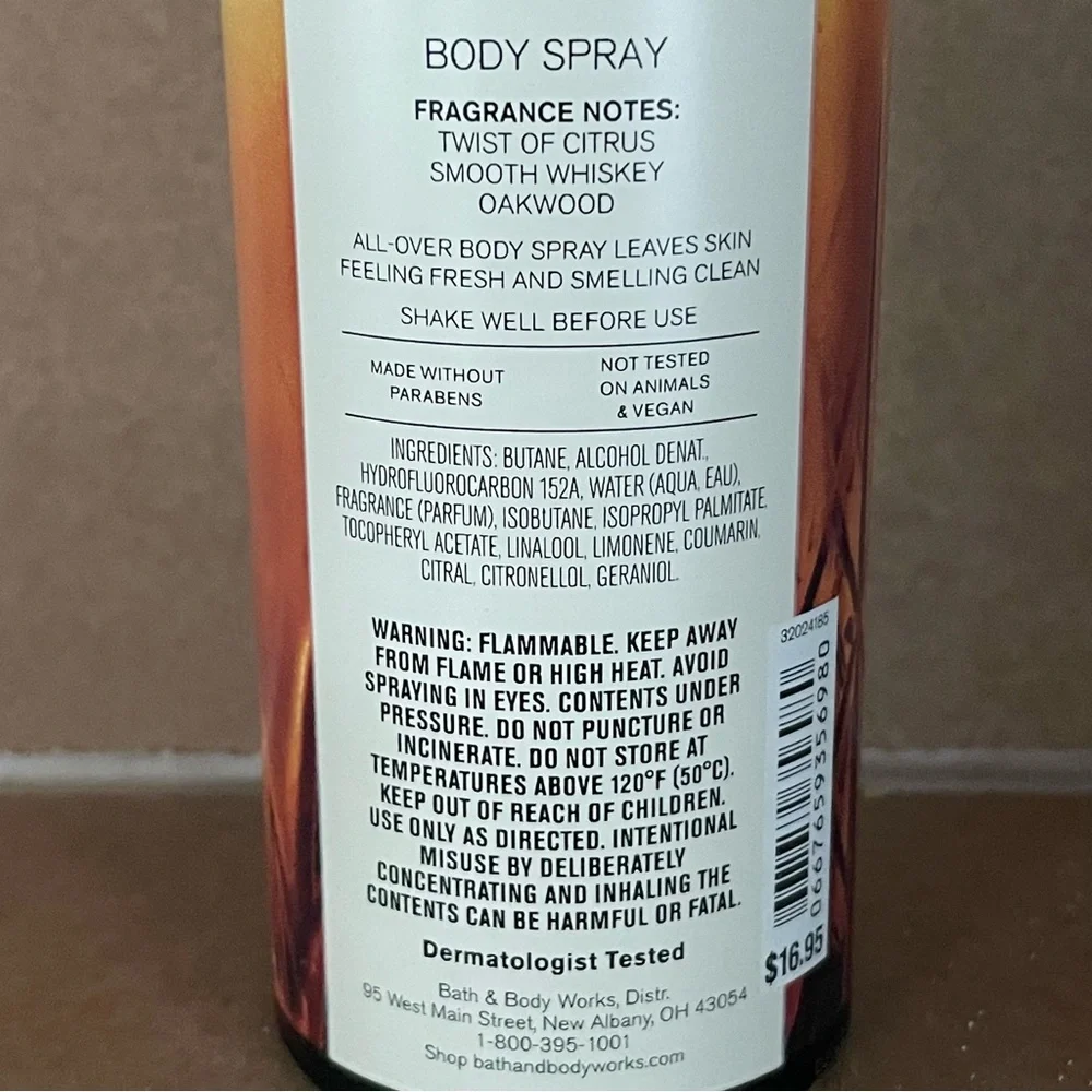 Bath & Body Works sprayed once