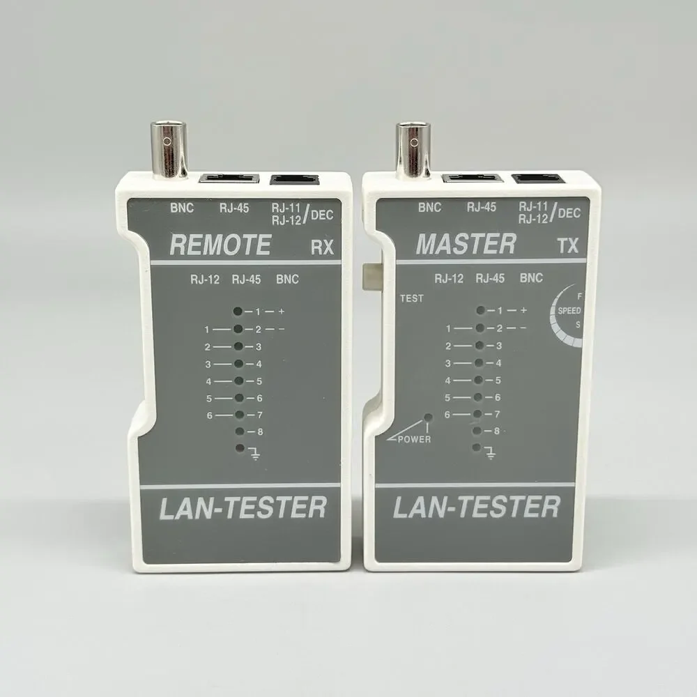 Lan-Tester LT-100 Network Tester For RJ45 BNC Cable Coax Master & Remote Tested