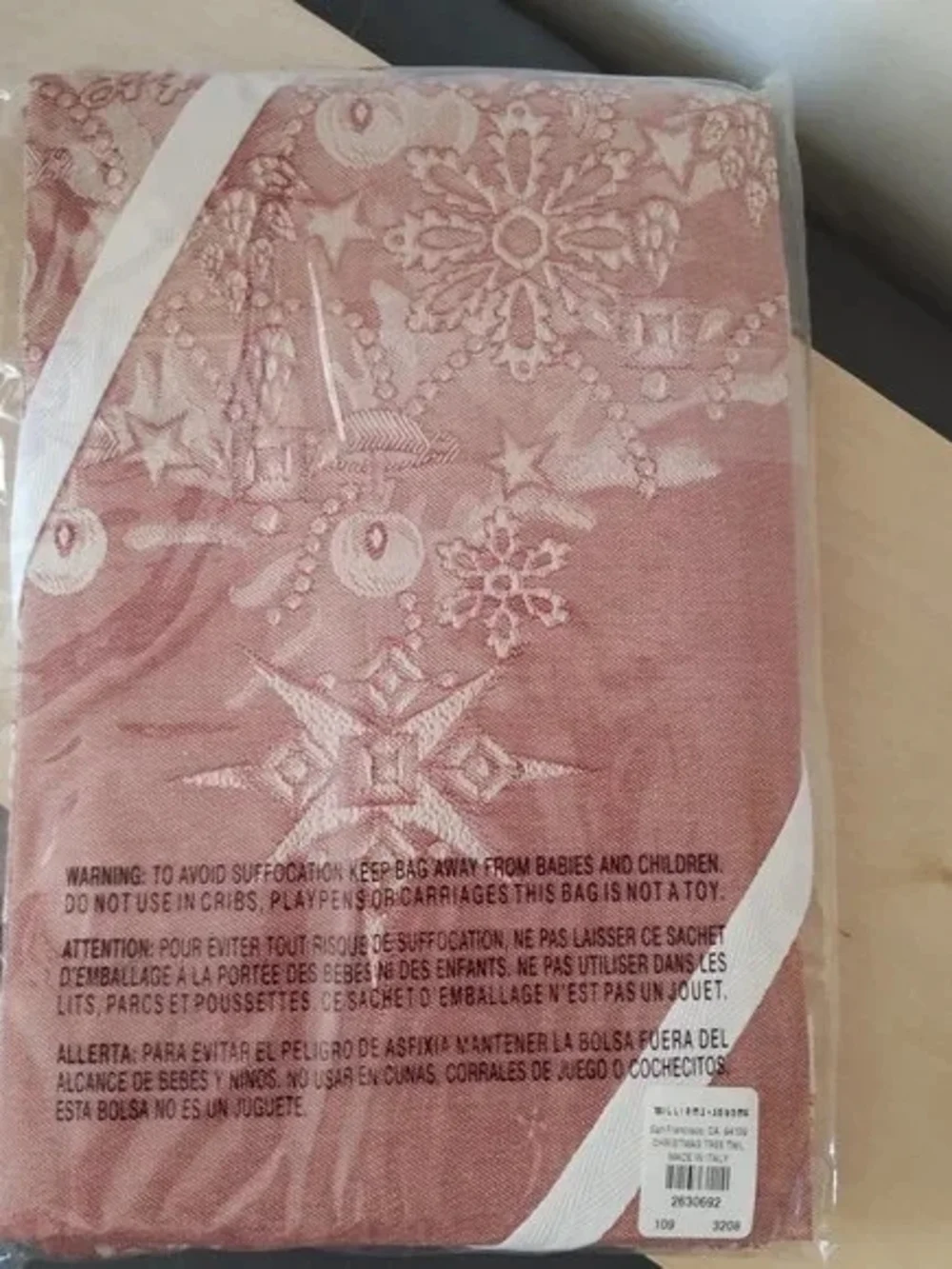 Williams Sonoma weave cover contrasting