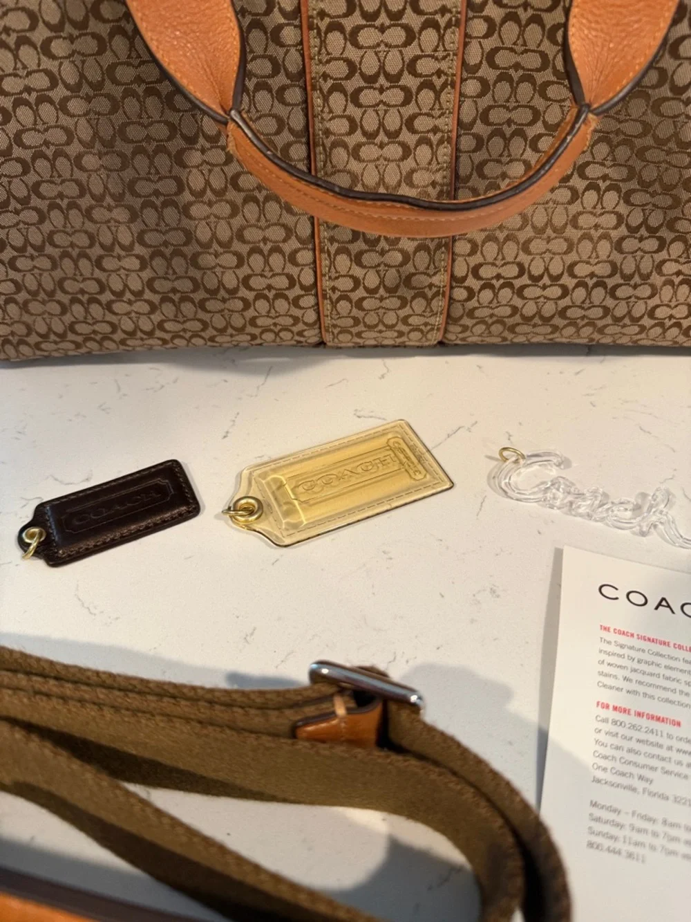 Coach signature canvas