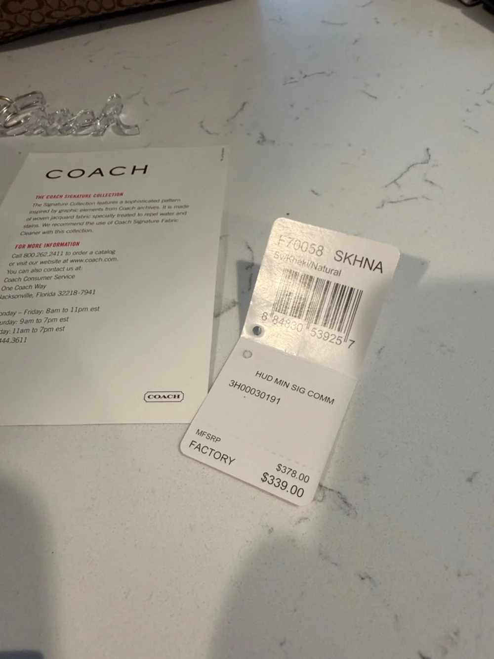Coach signature canvas