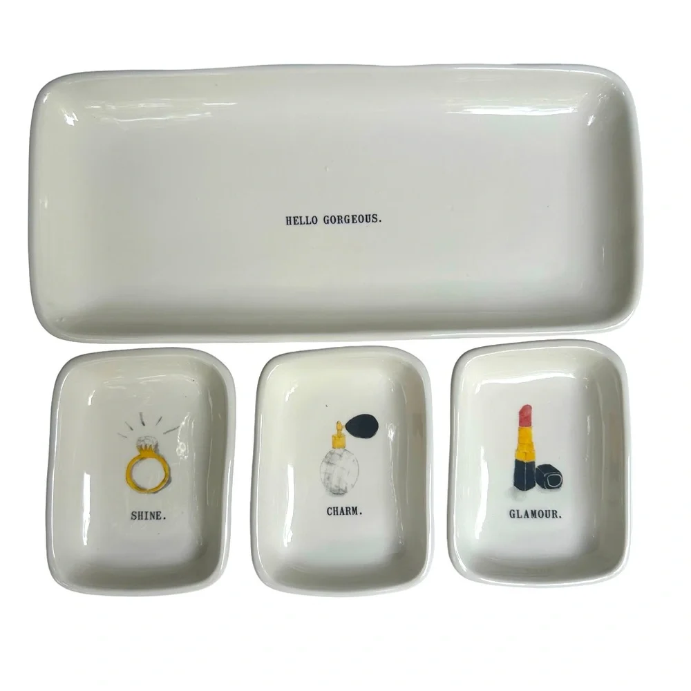 Rae Dunn white 8”