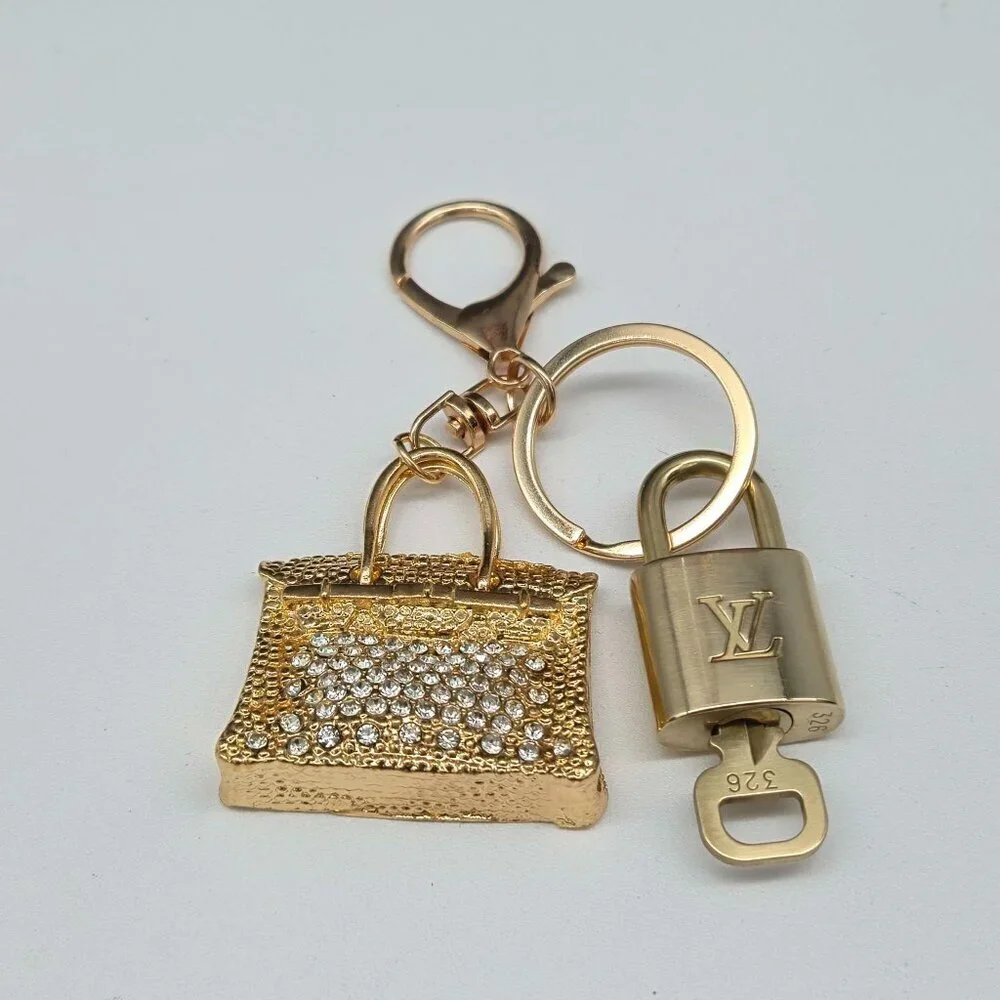 Louis Vuitton Gold Lock 🔒 Authentic LV Key + Unbranded Bag Charm