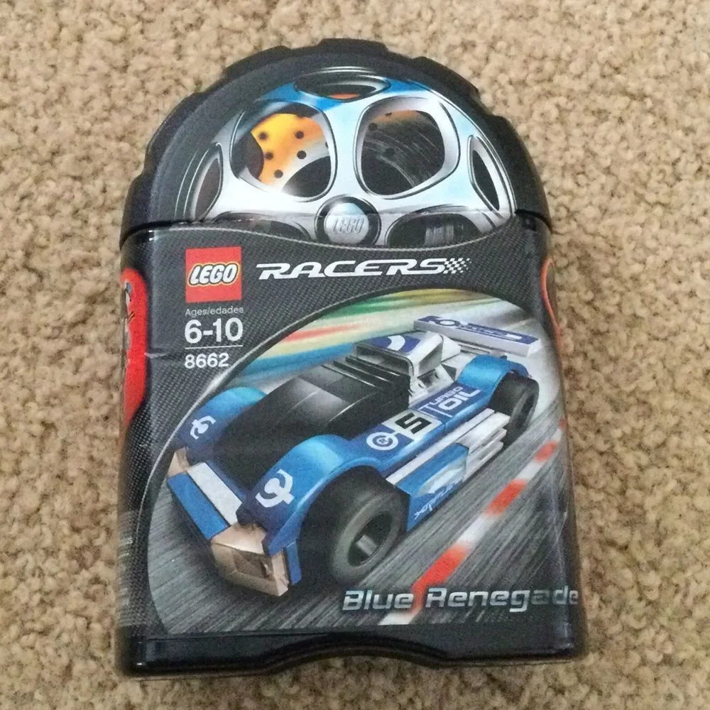 Collectable Legos Racers Blue Renegade 8662 NWOT