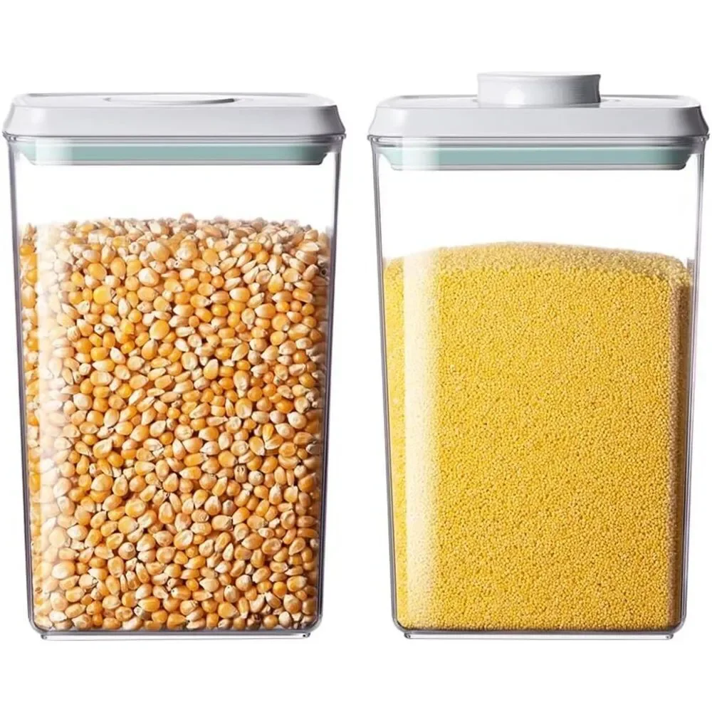 Food Storage Containers with Lids 2.9Qt 2Pcs Airtight Pop Food Storage Container