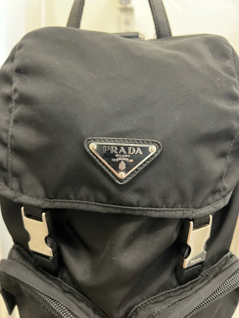 Prada black drawstring