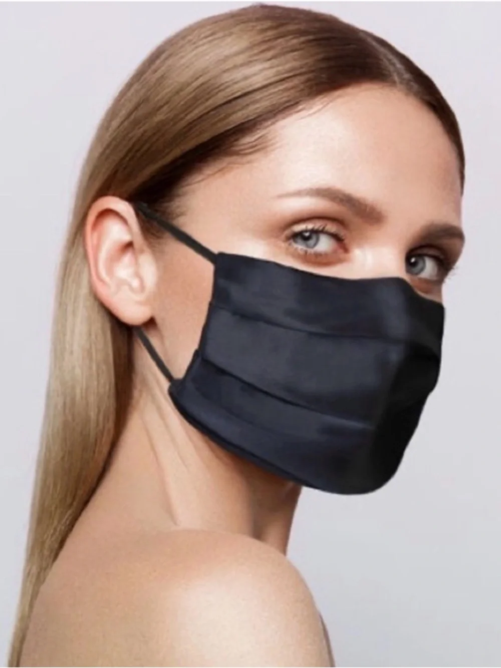 slip black silk
