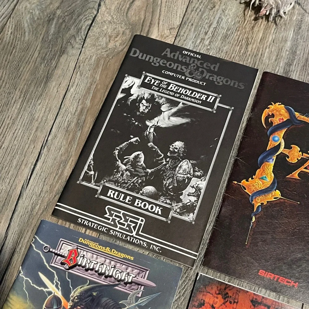 16 PC Game Manual Lot Might and Magic Quest for Glory Fable Dungeons & Dragons