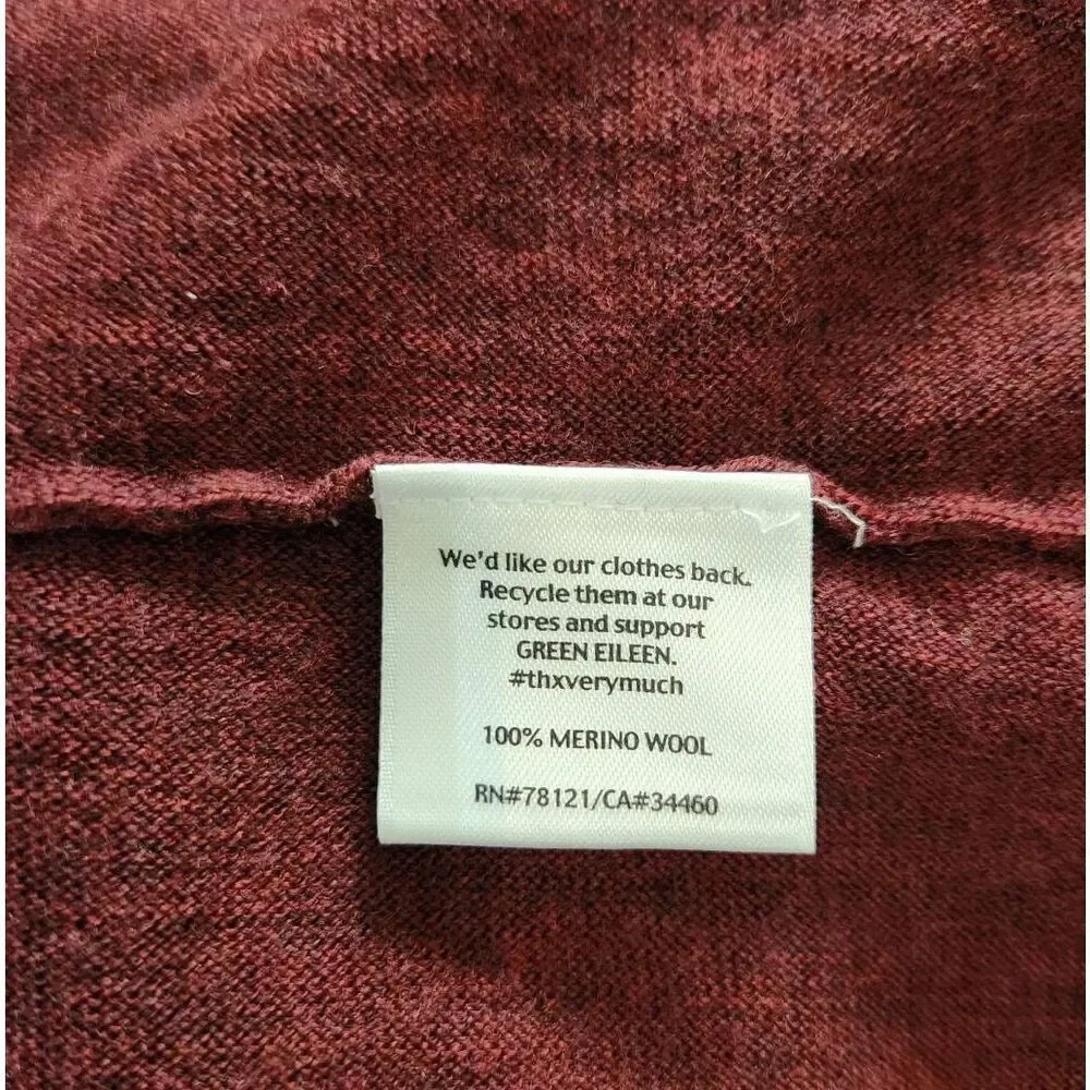 Eileen Fisher burgundy black