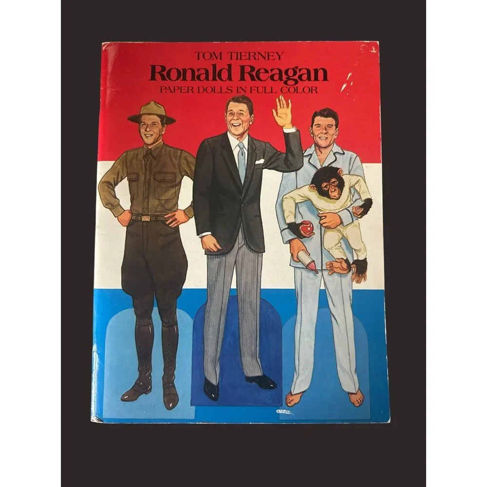Tom Tierney Ronald Reagan Paper Dolls In Full Color‎ 1984 Collectible Book
