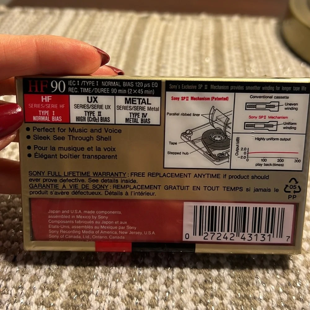 Sony sealed blank