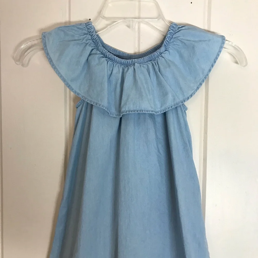 Girls Old Navy Sleeveless Dress Sundress Size 4 / 5 XS Extra Small Blue