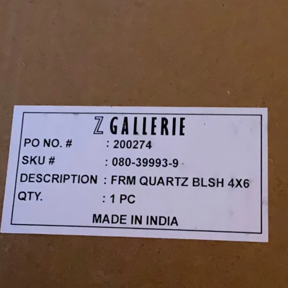 Z Gallerie rose quartz