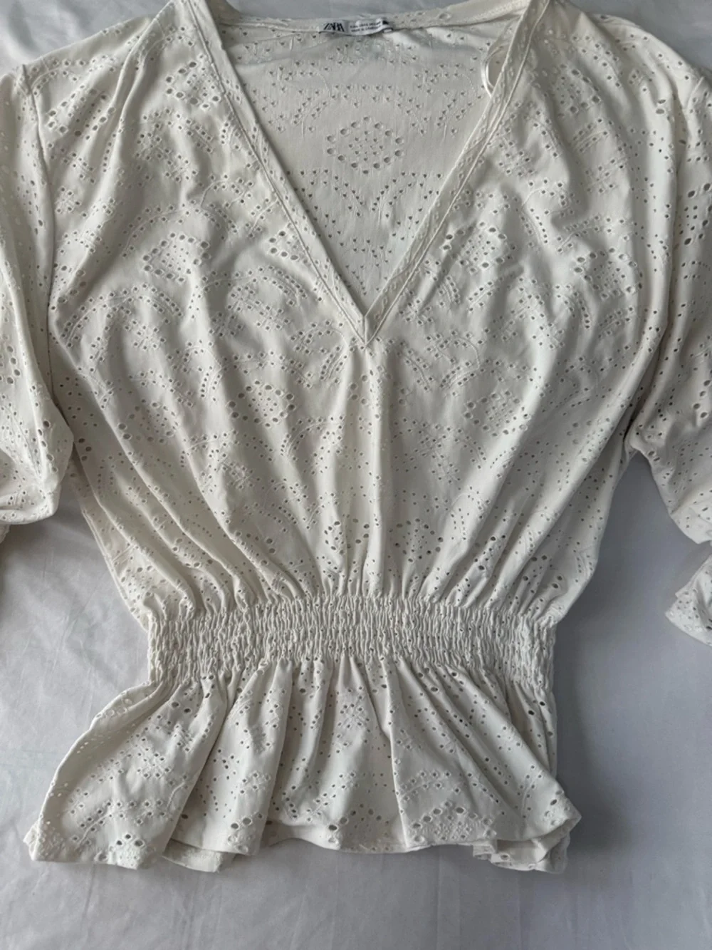Zara embroidered eyelet