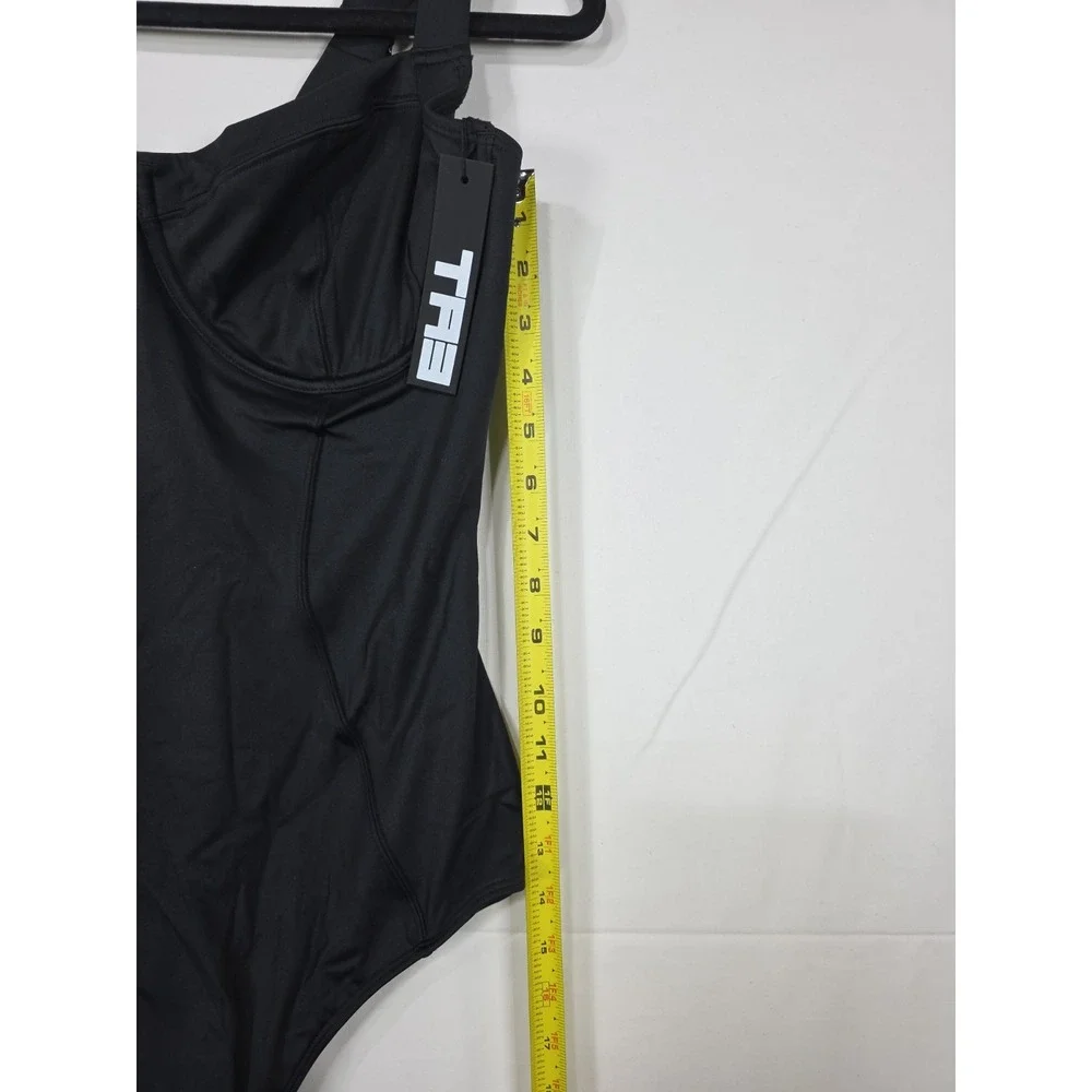 TA3 Lifty One Piece Swimsuit XL Regular Long B/C Cup Black Compression NWT