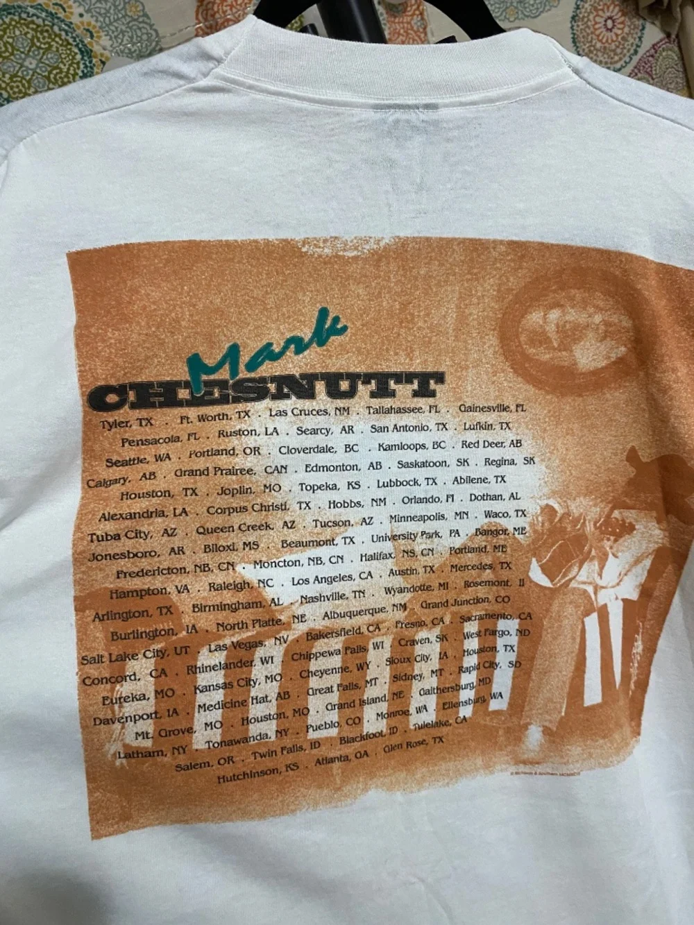 Vintage Autographed Mark Chestnutt T-shirt XL Unisex