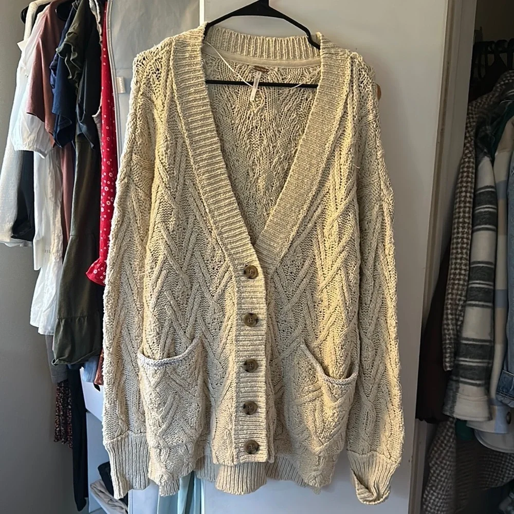 Free People oversized cardigan