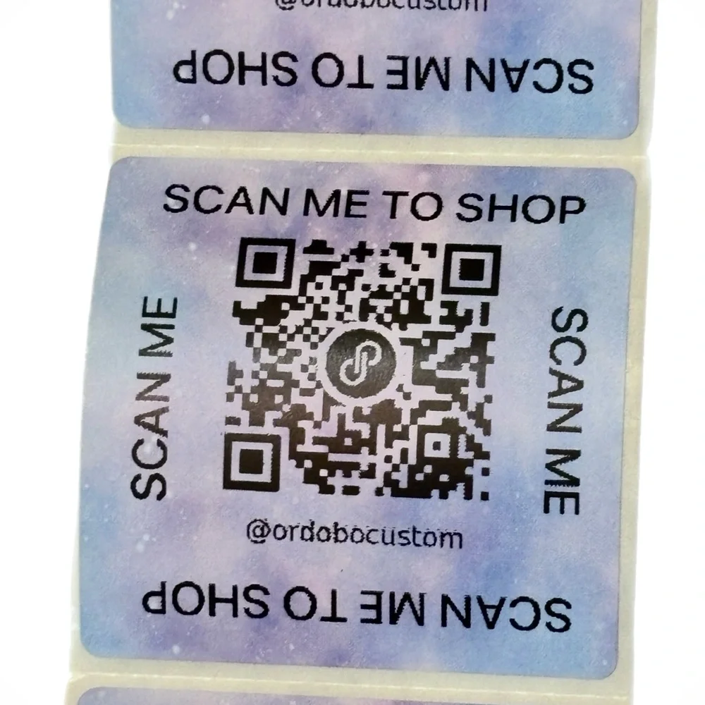 30 Custom QR Code Stickers