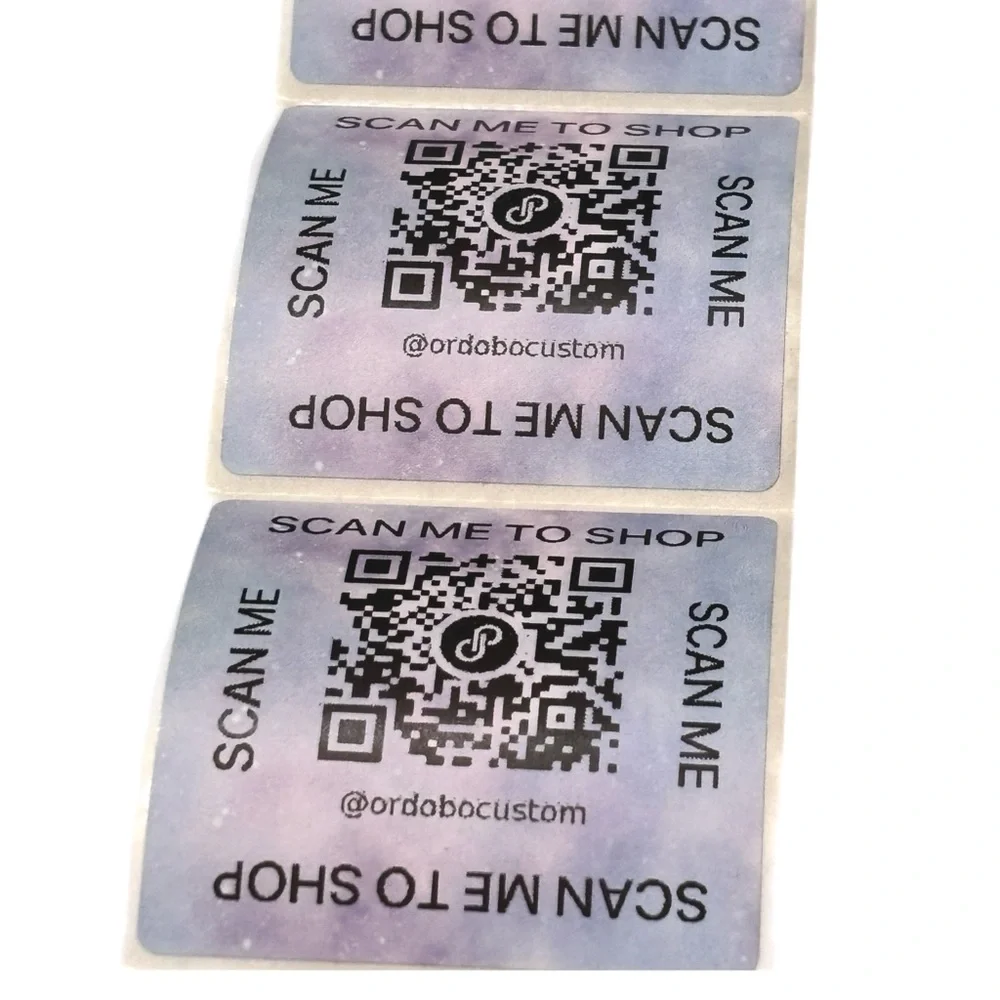 30 Custom QR Code Stickers