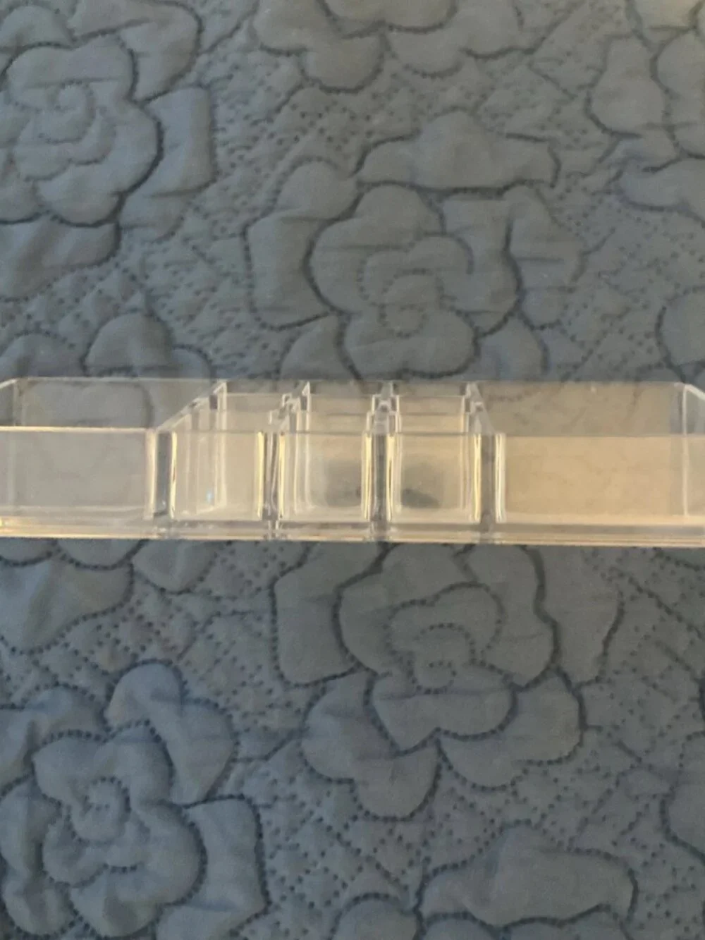 Lot of Two (2) Plastic Makeup / Cosmetic Organizers