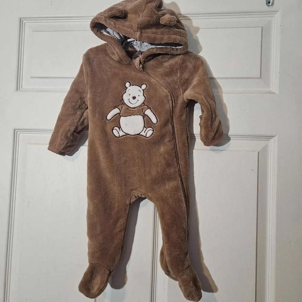 Disney Baby 6-9 months‎ Winnie the Pooh Hooded Fleece One Piece Costume Infant