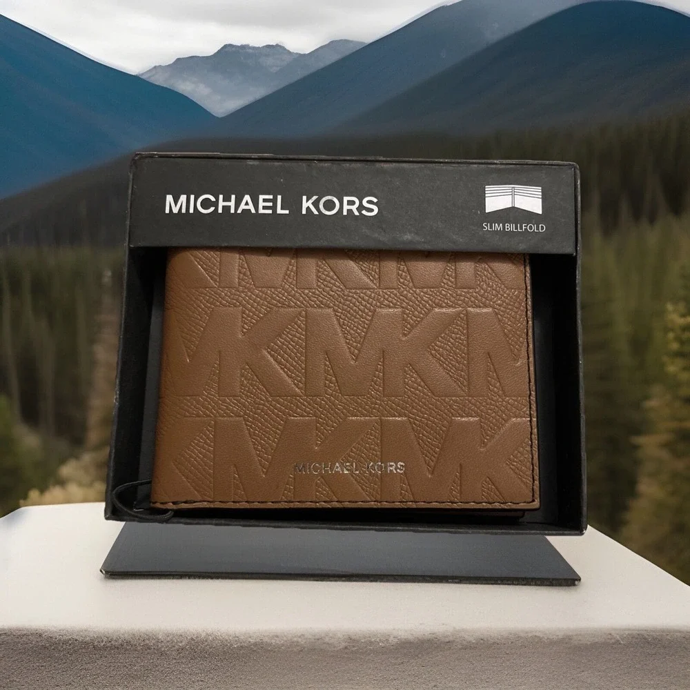 Michael Kors Men's Andy Slim Billfold Leather Wallet‎  New in Box with Tags