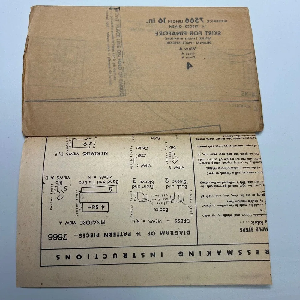 Butterick vintage mail